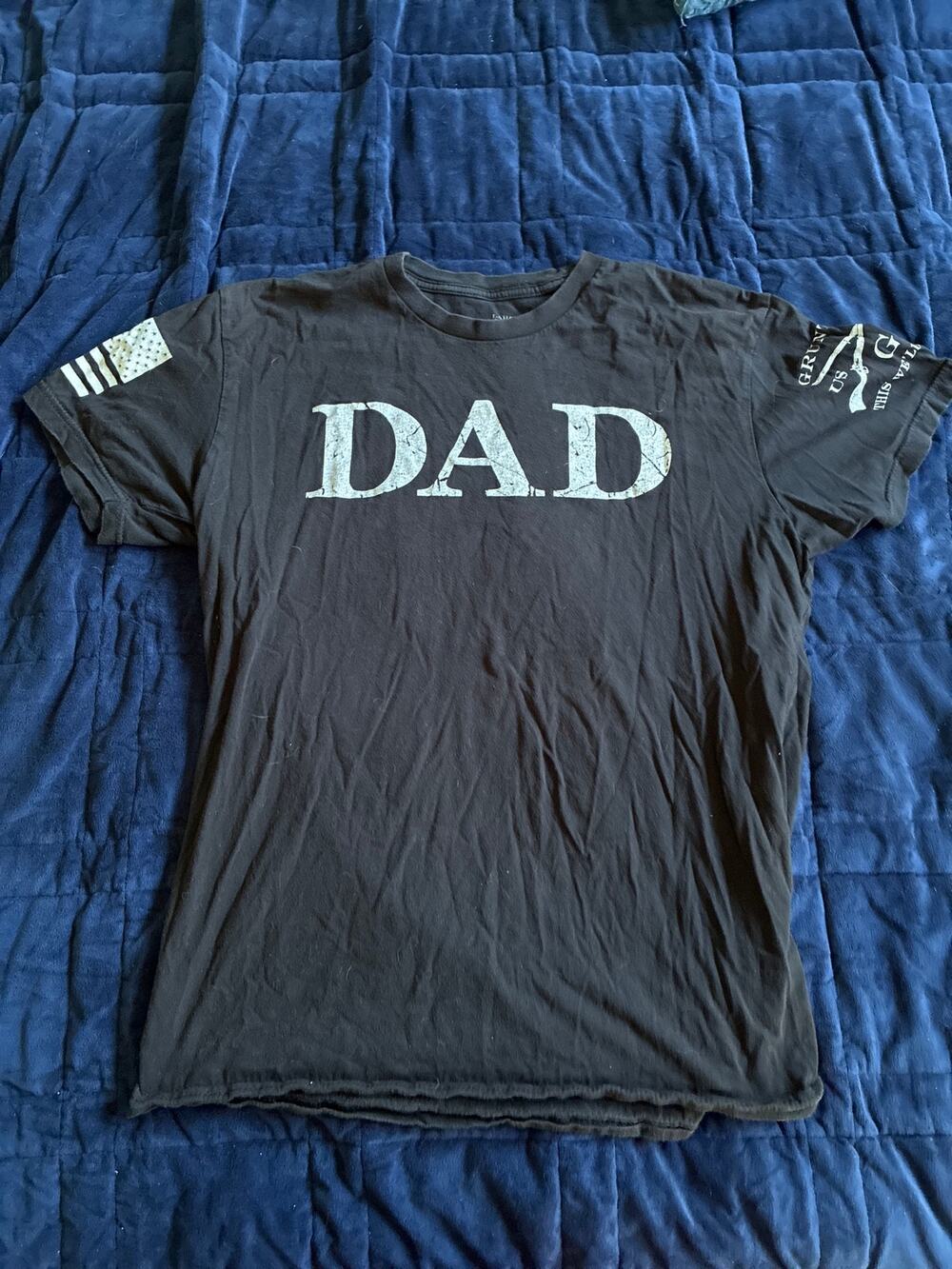Grant Style Dad T-shirt, Black size Large